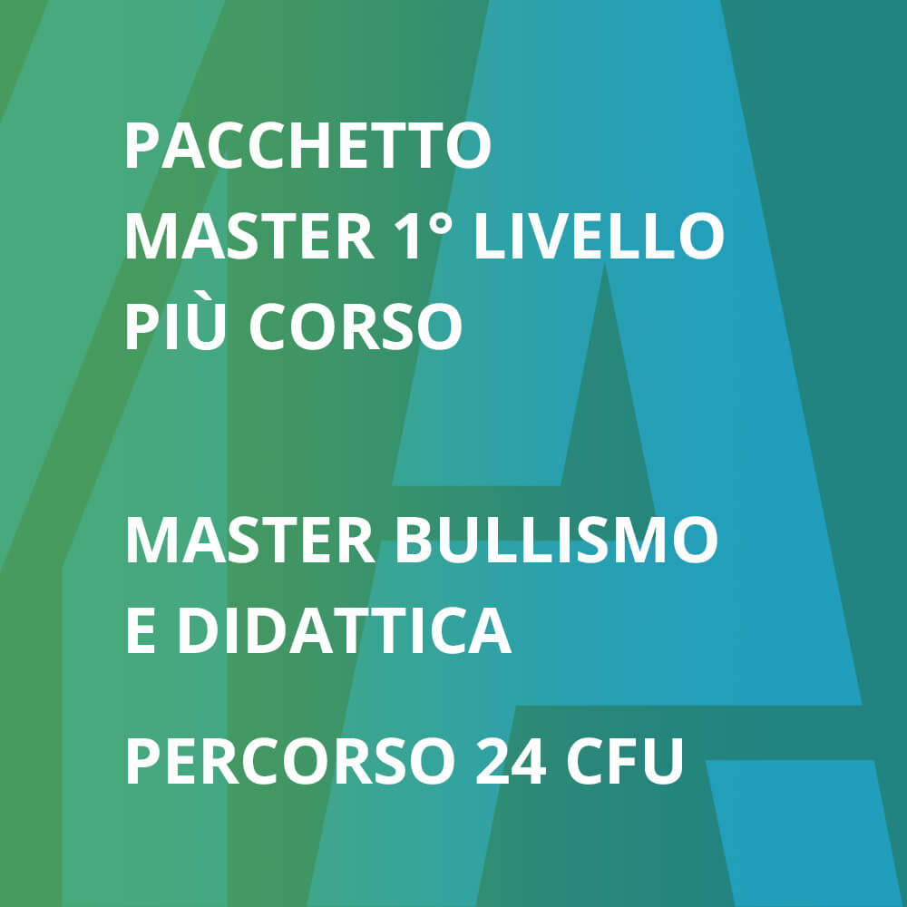 MASTER I livello "il Bullismo" + 24 CFU