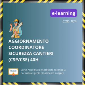 Aggiornamento Coordinatore per la Sicurezza dei Cantieri Edili