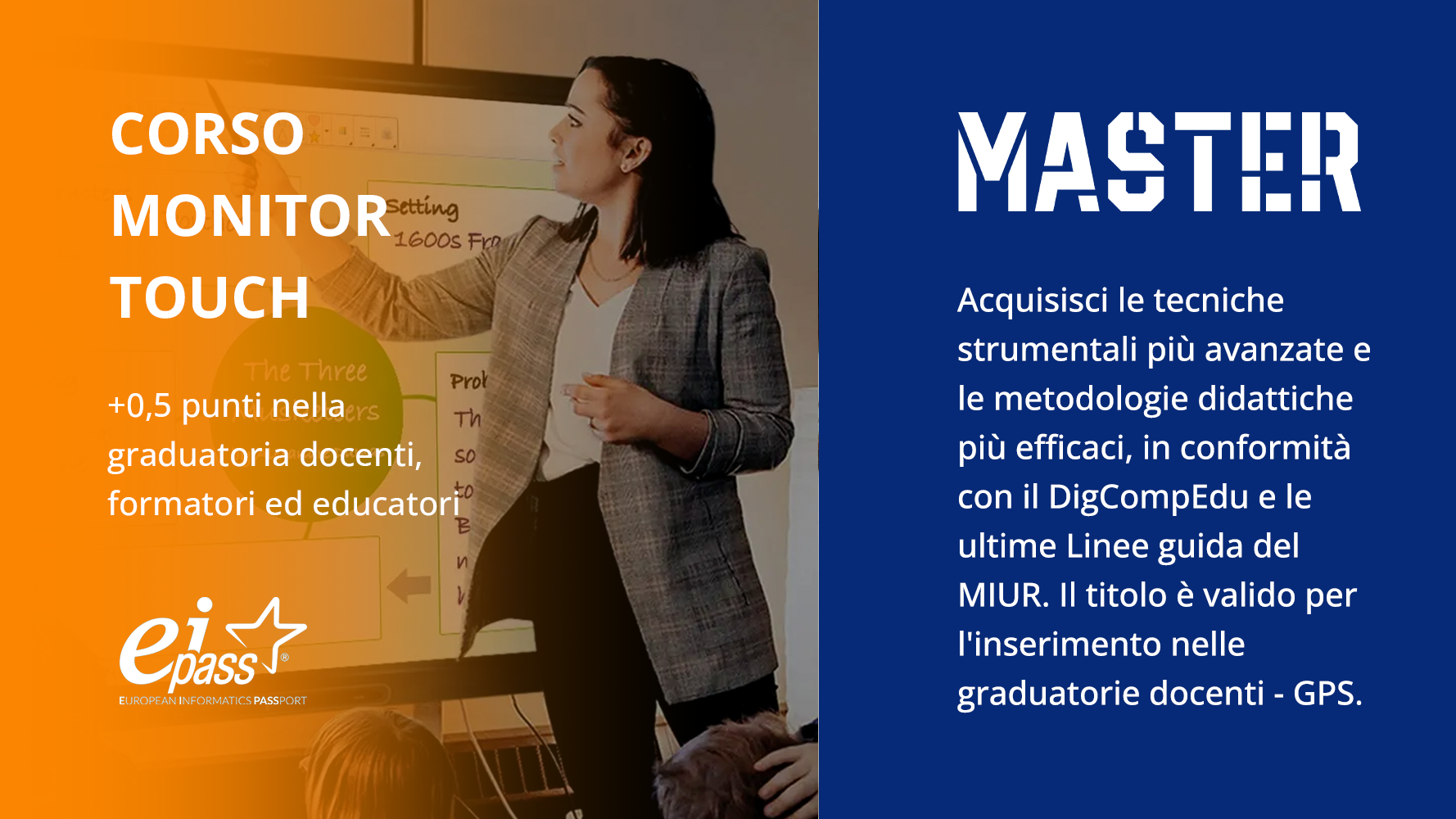Pacchetto 2 Certificazioni informatiche: Eipass 7 moduli User e Monitor Touch