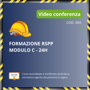 Formazione RSPP modulo C - 24 ore