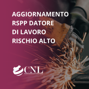 Aggiornamento RSPP Datore di Lavoro Rischio Alto