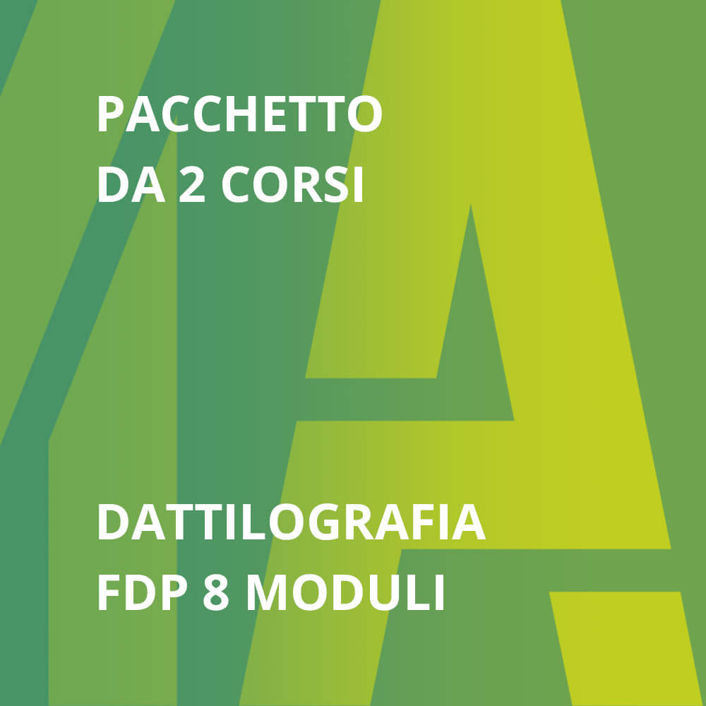 pacchetto corsi dattilografia e fdp 8 moduli