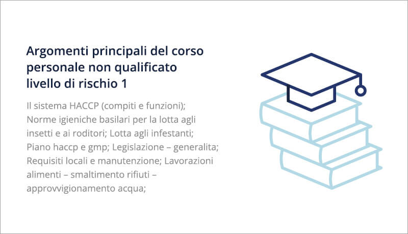 Corso di formazione personale non qualificato livello di rischio 1