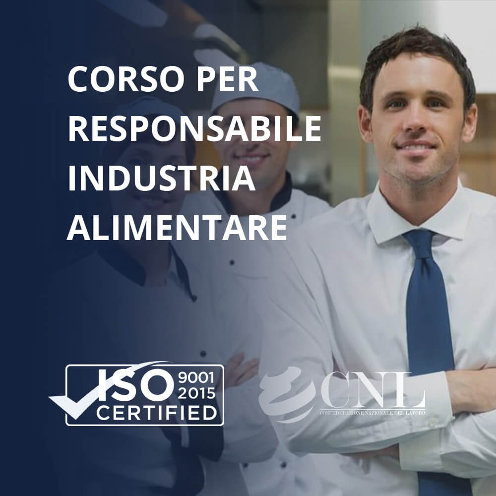 Corso di formazione Responsabile industria alimentare