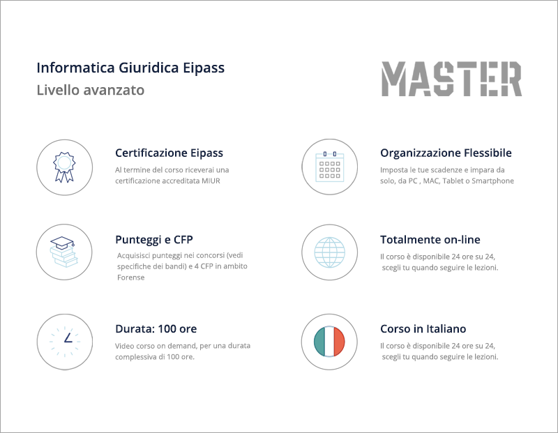 Certificazione Informatica Giuridica Eipass