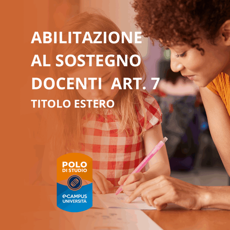 Abilitazione al Sostegno Docenti Art. 7