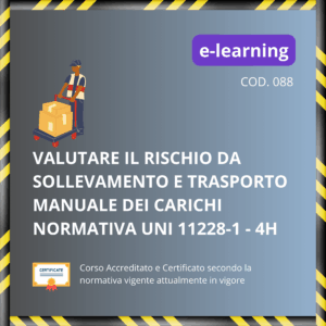 MMC: come valutare il rischio da sollevamento e trasporto manuale di carichi secondo la norma UNI 11228-1 - 4H