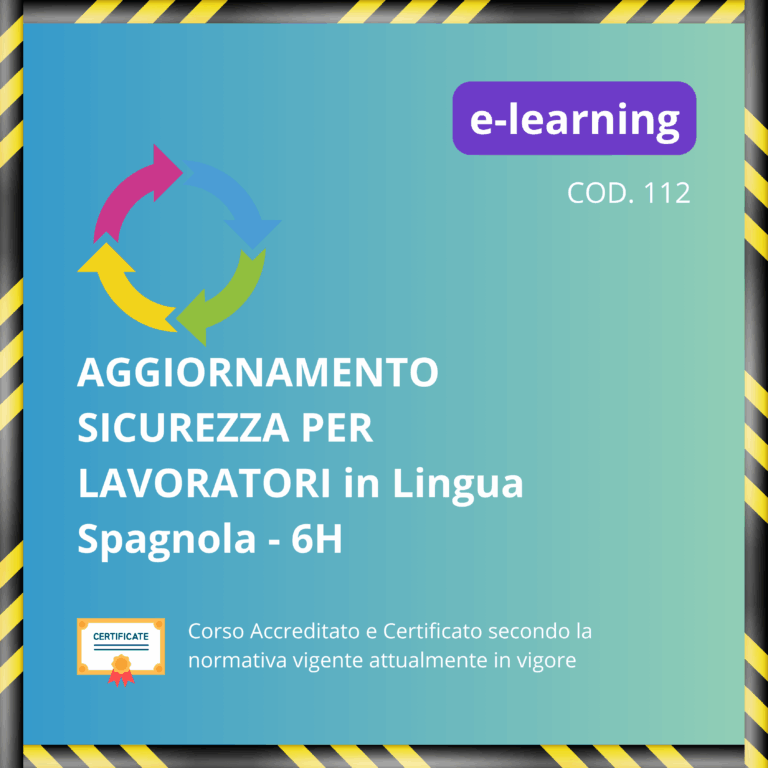Aggiornamento Lavoratori Generale in lingua Spagnola - 6 ore