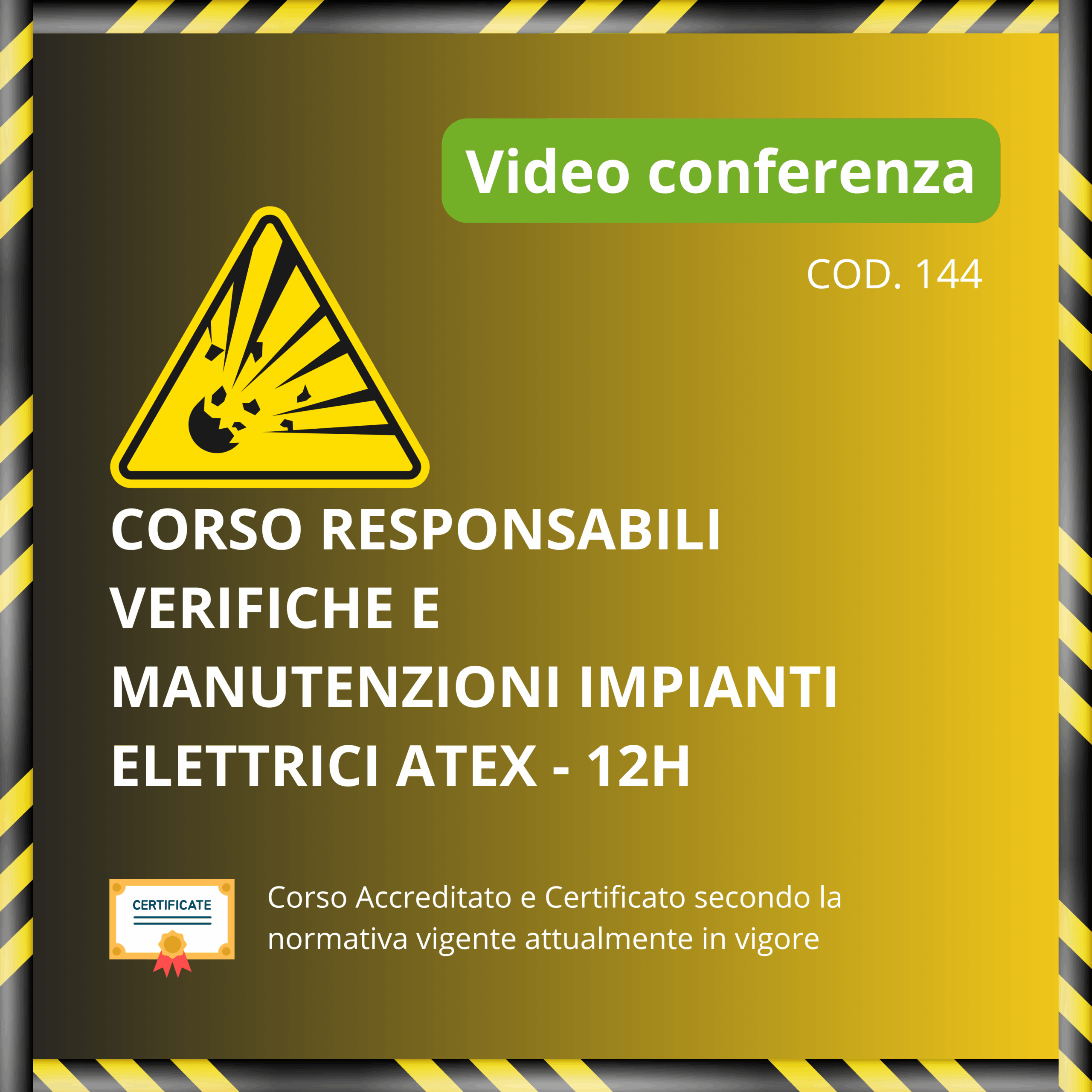 Responsabili Verifiche e Manutenzioni impianti elettrici ATEX - 12H