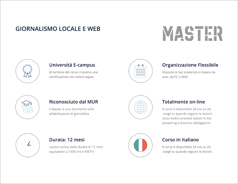 Master in Giornalismo locale e Web