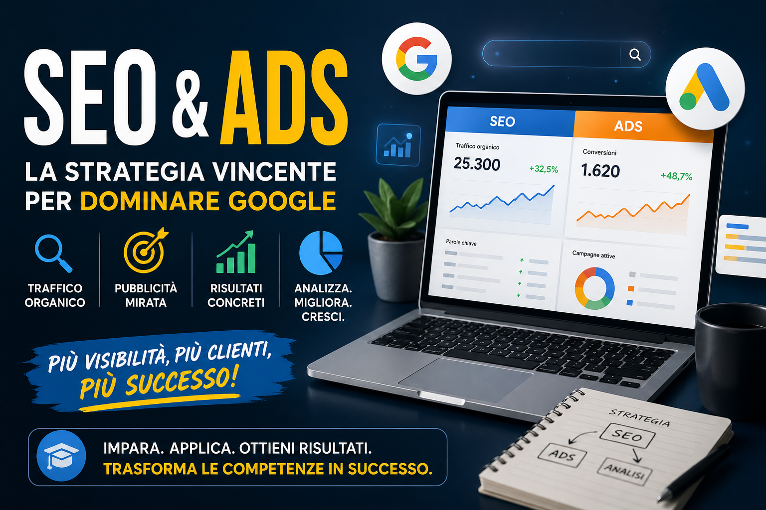 SEO e Ads: la guida definitiva per dominare Google nel 2026