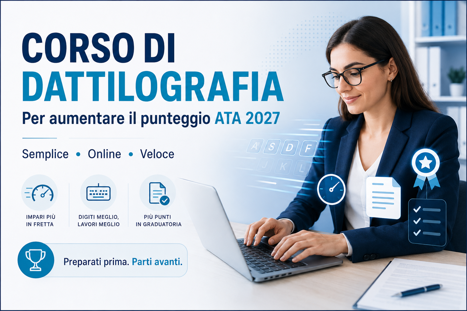 Corso di Dattilografia per Graduatorie ATA 2027: il modo semplice e veloce per aumentare il punteggio