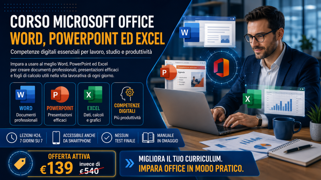 Microsoft Office Word, PowerPoint ed Excel: perché oggi saper usare Office può cambiare lavoro, produttività e curriculum