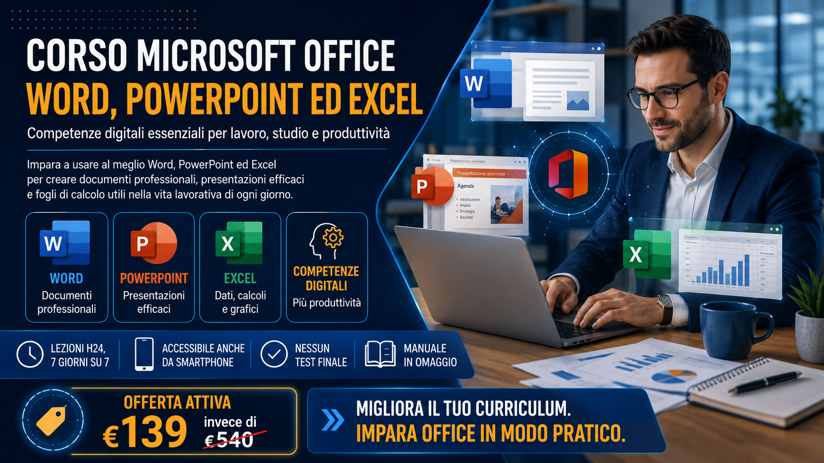 Microsoft Office Word, PowerPoint ed Excel: perché oggi saper usare Office può cambiare lavoro, produttività e curriculum