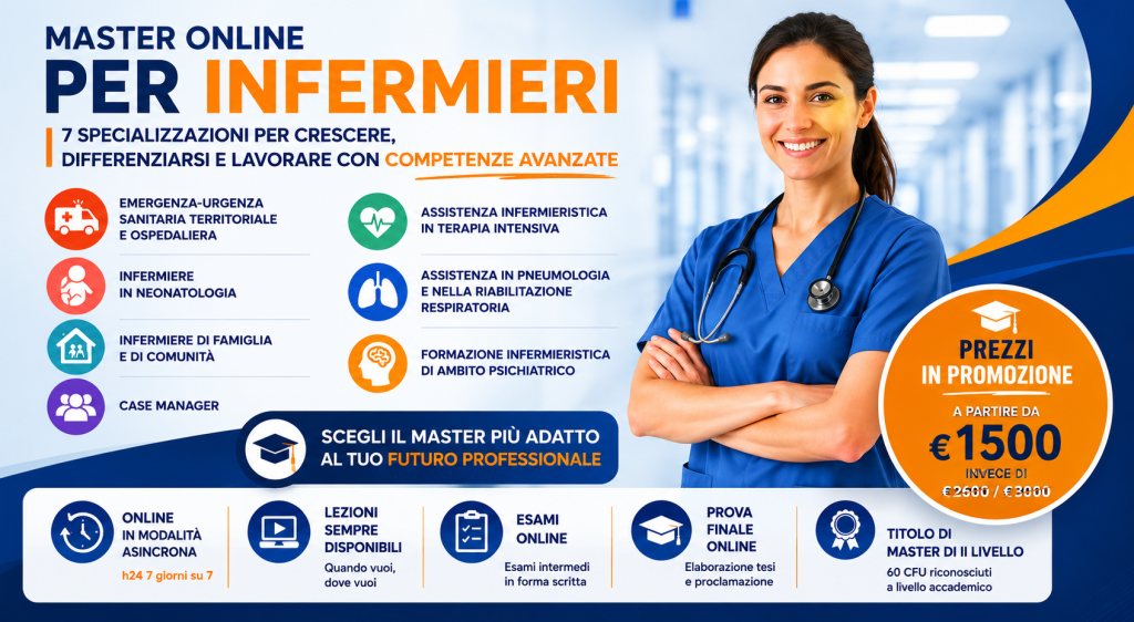 Master online per infermieri: 7 specializzazioni sanitarie per crescere, differenziarsi e lavorare con competenze avanzate