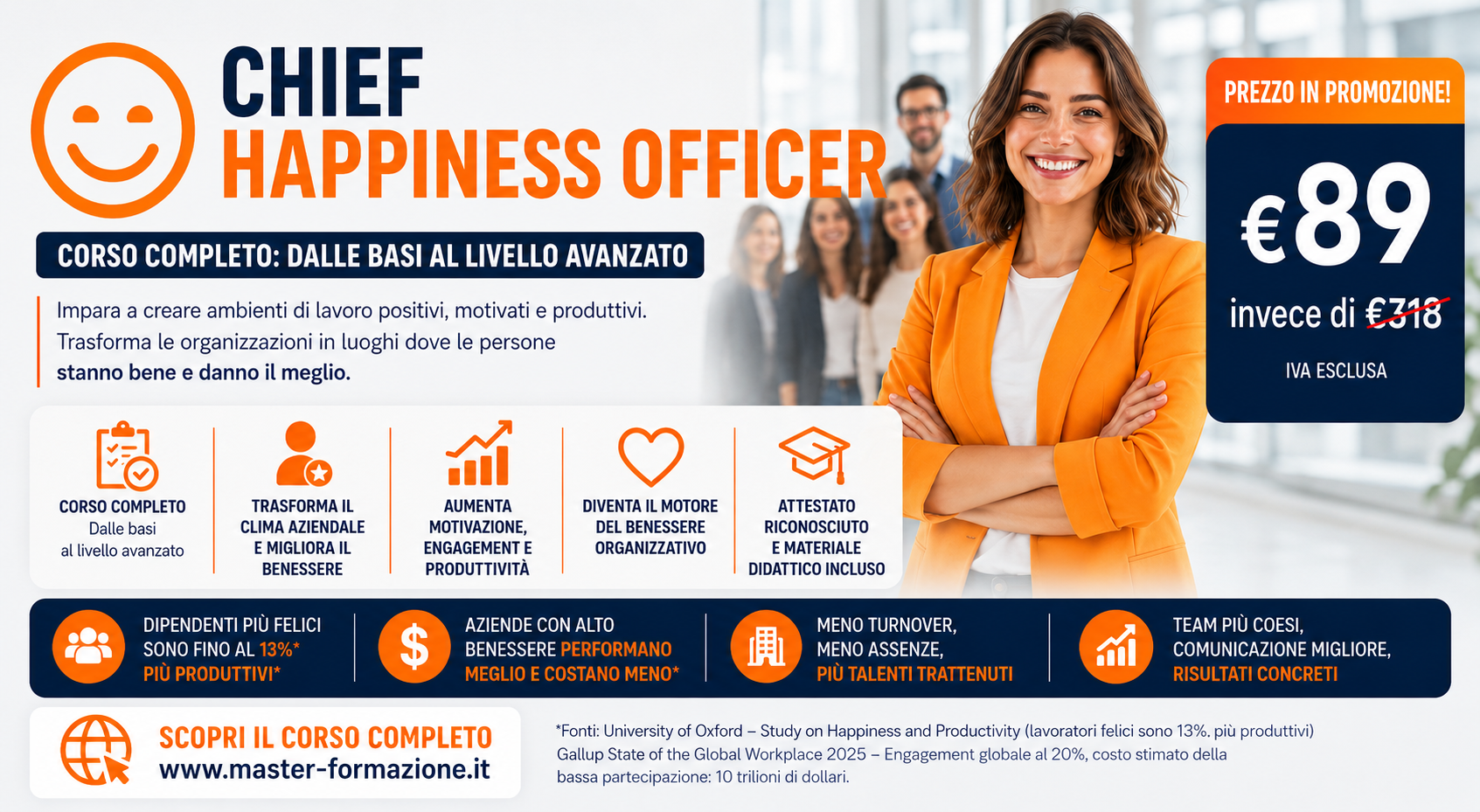 Chief Happiness Officer: perché il Manager della Felicità può trasformare aziende, team e risultati