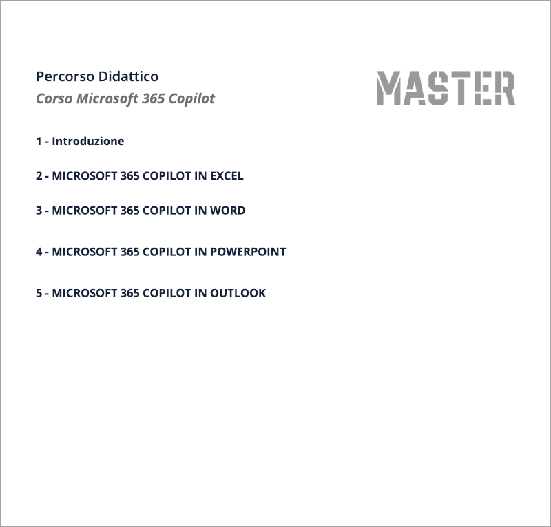 Corso Microsoft 365 Copilot