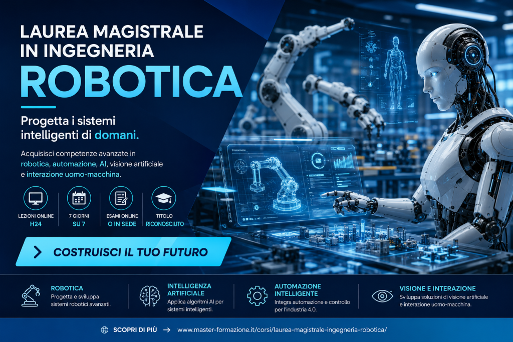 Laurea Magistrale in Ingegneria – Robotica: perché oggi studiare robotica significa prepararsi al lavoro del futuro