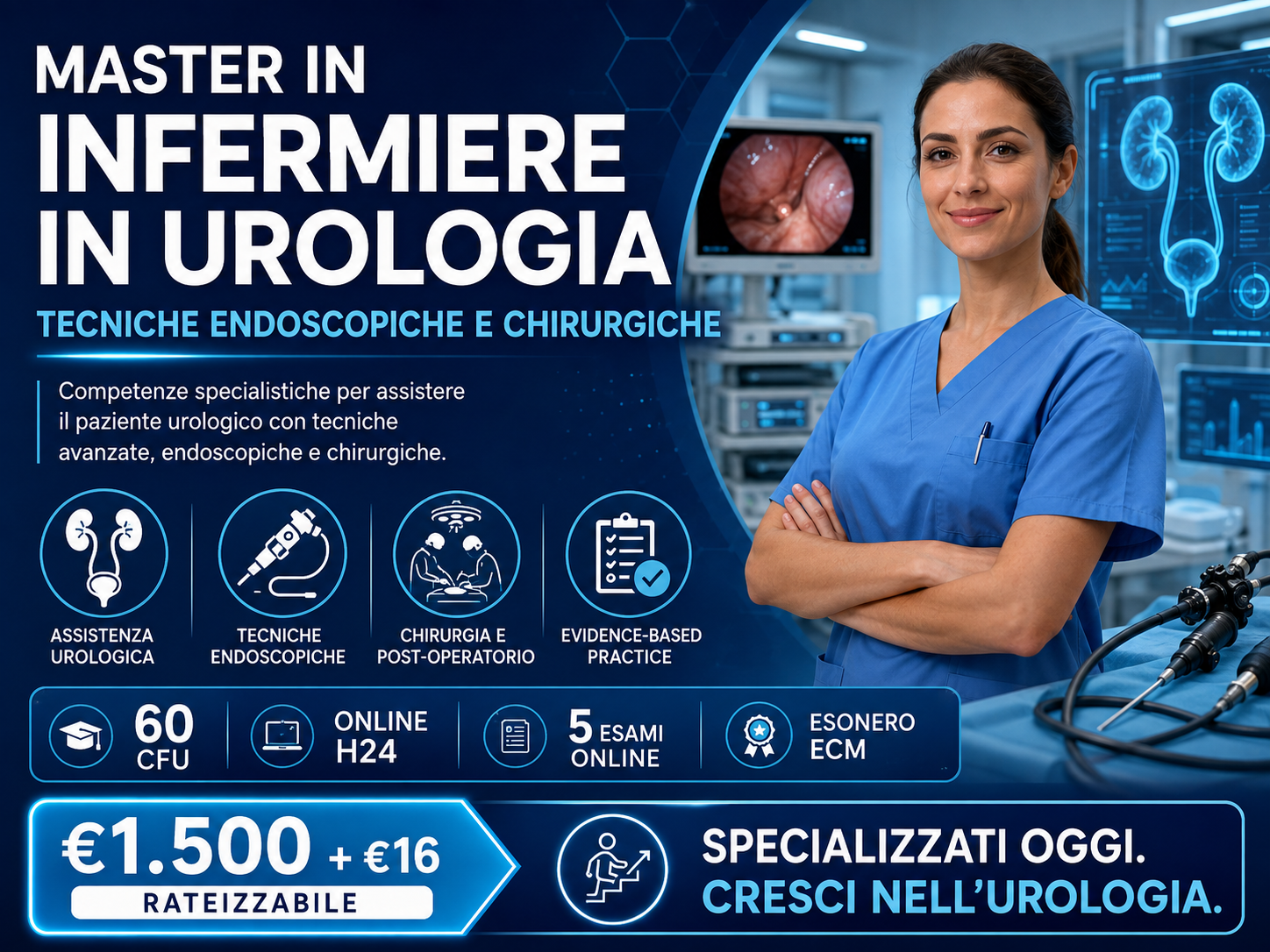 Master in Infermiere in Urologia: perché oggi servono competenze specialistiche nelle tecniche endoscopiche e chirurgiche