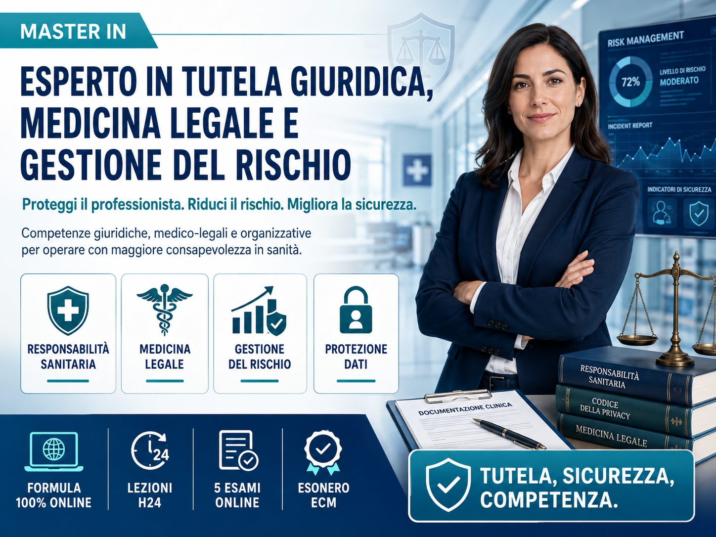 Master in Esperto in Tutela Giuridica, Medicina Legale e Gestione del Rischio: perché oggi conoscere responsabilità sanitaria e risk management è fondamentale