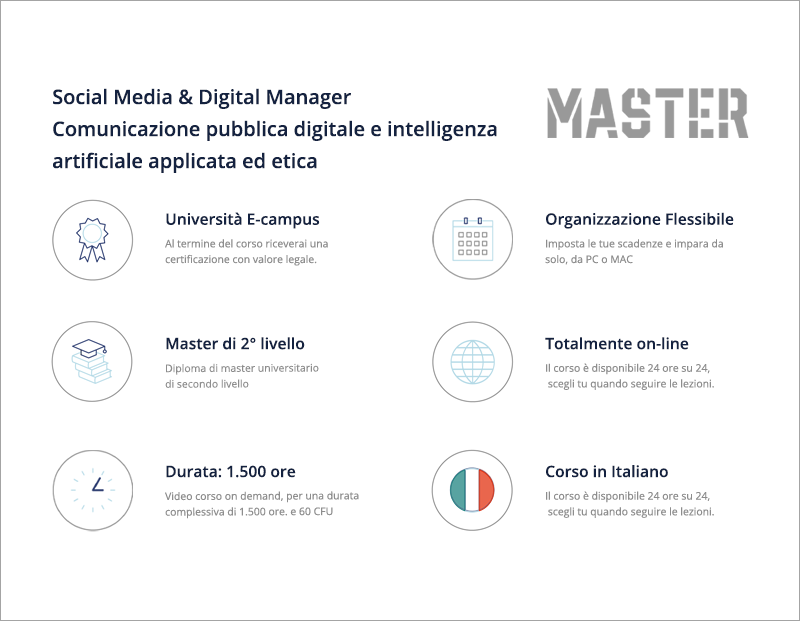 Master in Social Media & Digital Manager nella PA