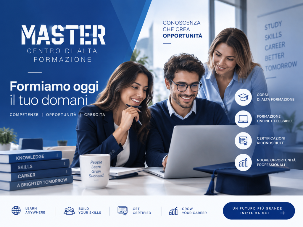 Master Formazione: il centro di alta formazione online che accompagna persone, professionisti e aziende verso nuove competenze