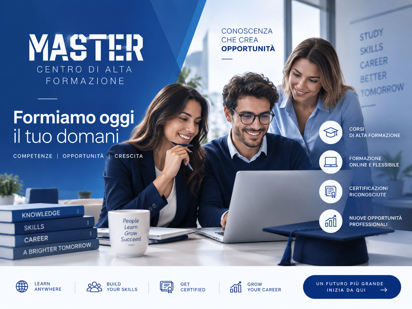 Master Formazione: il centro di alta formazione online che accompagna persone, professionisti e aziende verso nuove competenze