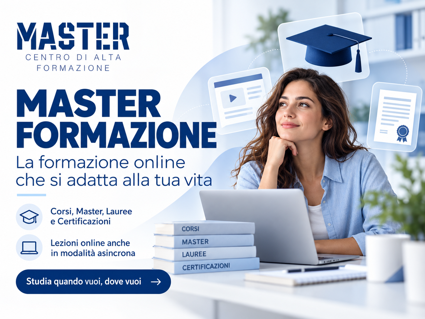 Master - Centro di Alta Formazione: la formazione che si adatta alla tua vita, non il contrario
